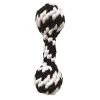 Fancy Feline Small Super Braided Rope Squeaker Dumbbell Dog Toy; 8 in.