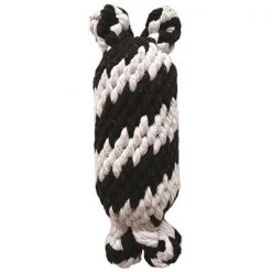 Schoochie Pet 529 Large Super Braided Rope Man with Squeaker Dog Toy; 9 in.
