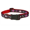 Sassy Dog Wear ARGYLE BLACK4-C Argyle Dog Collar; Black - Large