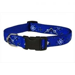 Fly Free Zone,Inc. Bandana Dog Collar; Blue - Extra Small