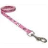 Sassy Dog Wear BANDANA PINK1-L 4 ft. Bandana Dog Leash; Pink - Extra Small