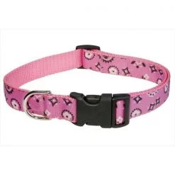 Sassy Dog Wear BANDANA PINK3-C Bandana Dog Collar; Pink - Medium