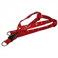 Fly Free Zone,Inc. Bandana Dog Harness; Red - Small