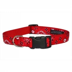 Fly Free Zone,Inc. Bandana Dog Collar; Red - Large
