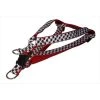 Sassy Dog Wear HERRINGBONE-WHITE-BLK.3-H Houndstooth Dog Harness; Black & White - Medium