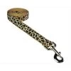 Sassy Dog Wear LEOPARD-NATURAL2-L 4 ft. Leopard Dog Leash; Natural - Small