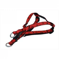 Fly Free Zone,Inc. PAWS-BONES-POPPY1-H Paws & Bones-Poppy Dog Harness; Red - Extra Small