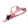 Fly Free Zone,Inc. POLKA DOT-PINK-BROWN2-H Polka Dot Dog Harness; Pink & Brown - Small