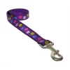 Sassy Dog Wear POLKA DOT-PURPLE-MULTI4-L 6 ft. Dot Dog Leash; Purple & Multi - Large