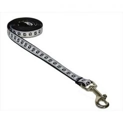 Sassy Dog Wear PUPPY PAWS-BLACK-WHT1-H Puppy Paws Dog Harness; Black & White - Extra Small