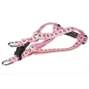 Sassy Dog Wear PUPPY PAWS-LT. PINK-CHOC.1-H Puppy Paws Dog Harness; Pink & Brown - Extra Small