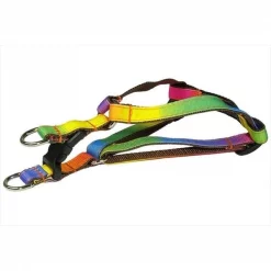 Sassy Dog Wear RAINBOW1-H Dog Harness; Rainbow - Extra Small