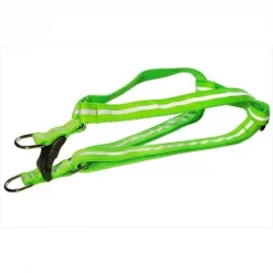 Sassy Dog Wear REFLECTIVE - GREEN3-H Reflective Dog Harness; Green - Large