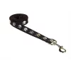 Sassy Dog Wear REFLECTIVE SKULL-BLACK4-L 6 ft. Skull Print Dog Leash; Black - Large