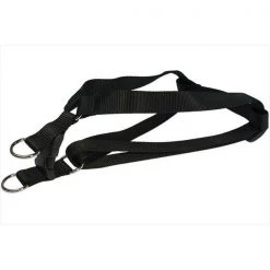 Sassy Dog Wear SOLID BLACK MED-H Nylon Webbing Dog Harness; Black - Medium