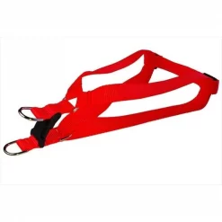 Sassy Dog Wear SOLID NEON ORANGE MED-H Nylon Webbing Dog Harness; Neon Orange - Medium