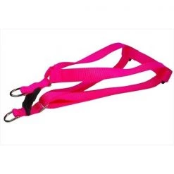 Sassy Dog Wear SOLID NEON PINK LG-H Nylon Webbing Dog Harness; Neon Pink - Large