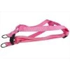 Sassy Dog Wear SOLID PINK MED-H Nylon Webbing Dog Harness; Pink - Medium