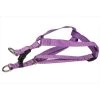 Sassy Dog Wear SOLID PURPLE XS-H Nylon Webbing Dog Harness; Purple - Extra Small