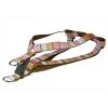 Sassy Dog Wear STRIPE-BROWN-MULTI4-H Stripe Dog Harness; Brown - Large