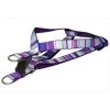 Sassy Dog Wear STRIPE-PURPLE-MULTI2-H Stripe Dog Harness; Purple - Small
