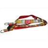 Sassy Dog Wear STRIPE-RED-MULTI2-H Multi Stripe Dog Harness; Red - Small