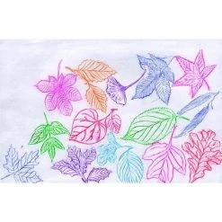 Roylco 076928 Leaf Rubbing Plate; 4 x 5 In. Set Of 16