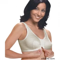 Silverts 184600206 Front Closure Comfort Bras - 44; Nude