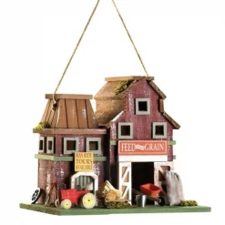 Home Locomotion 10014257 Farmstead Wood Barnyard Birdhouse