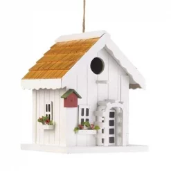 No Sweat My Pet 100 White Trellis Birdhouse