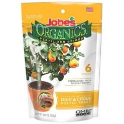 Easy Gardener 04226 Jobes Fruit & Citrus Organic Fertilizer Spike - 6 Pack