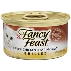 Fancy Feast 10088 3 oz. Grilled Liver & Chicken; Cat Food