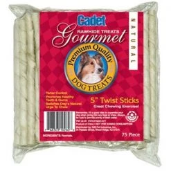 Ims Trading Corporation IMS Trading 10260-6 5 in. White Twist Stix - 75 Pack