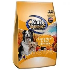 Nutri Source 22302 Lamb & Rice Adult Dog Food; 6.6 lbs.