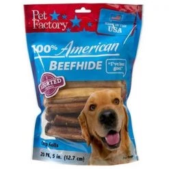 Pet Factory Inc Pet Factory 78117 Rawhide Chip Rolls Dog Treat; 18 Pack