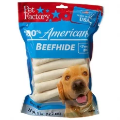 Pet Factory Inc Pet Factory 78108 Rawhide Chip Rolls Dog Treat; 18 Pack