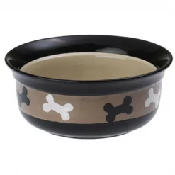 Petrageous Designs 10071 6 in. 2 Cup City Pets Bones Bowl