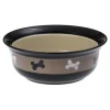 Personagrata 10072 8 in. 4 Cup City Pets Bones Bowl