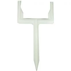 Simon Farms Marketing DOWNSPOUT GOALPOST 11 x 5 in. High Density Polyethylene Downspout Post; White