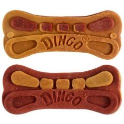Dingo DN-99143 Doubles 2 In 1 Dog Treat & Dental Chew; 9 Pack