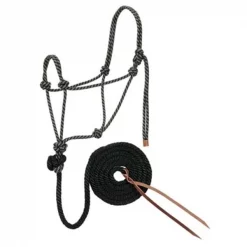 Weaver Leather 35-7800-R9 0.5 x 10 in. Black & Tan Halter