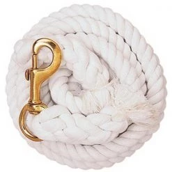 Weaver Leather 35-1901 0.63 in. x 10 ft. Soft Cotton Lead Rope - White