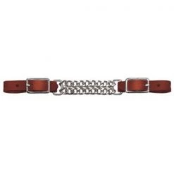 Daretocare 30-1370 0.62 in. Mahogany Bridle Leather Curb Strap