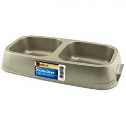 Westminster Pet Products 00442 Medium Plastic Raised Double Pet Bowl