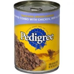 Pedigree 01077 13.2 oz. Chicken Beef & Liver Dog Food; Pack Of 12
