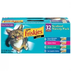 Friskies 45435 32 Count Seafood Variety Cat Food Pack