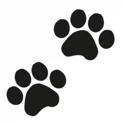 Schiele Graphics PET FLOOR GRAPHICS Pet Paw Print Floor Graphics; Pack - 12