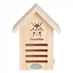 Esschert Design Usa Llc WA37 6.7 x 4.8 x 9 in. Wooden Lady Bug House