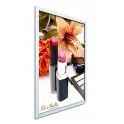 Testrite Visual Products ME9-S Easy-Open SnapFrames 24 in. X 36 in. Easy Open Snap Frame-Silver