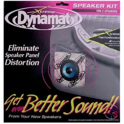 Dynamat 10415 Xtreme Speaker Kit - Two 10" x 10" Xtreme Speaker Kit Sheets